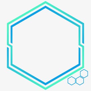 有科技感的六边形边框免抠