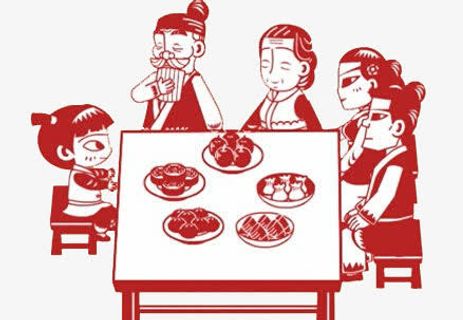 团圆饭插图免抠