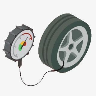 正在充气的轮胎免抠