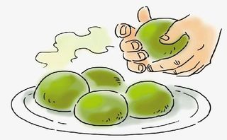 手绘插图清明节手包青团免抠