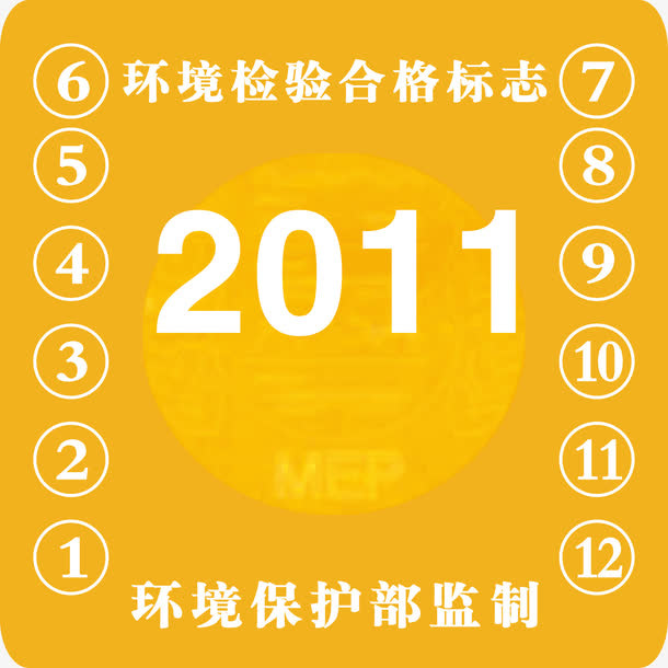 机动车检验合格标志免抠图免抠
