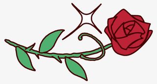 手绘玫瑰免抠