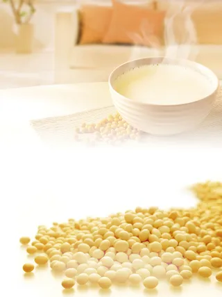 创意简约大豆豆奶早餐海报背景高清