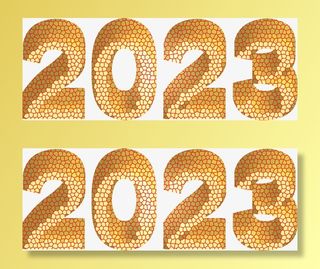 2023新年风格化字体免抠