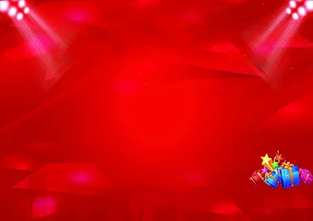 红色经典舞台背景素材高清