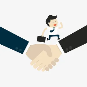 矢量商务合作免抠