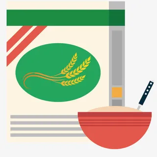 矢量儿童食品米粉免抠