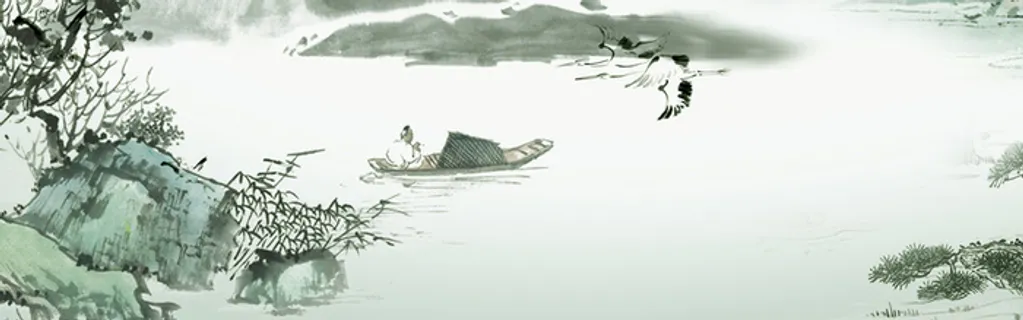 古风古韵山水banner高清