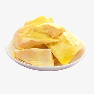 黄色亮丽装饰榴莲干设计图免抠