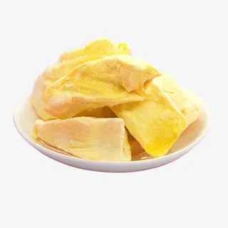 黄色亮丽装饰榴莲干设计图免抠