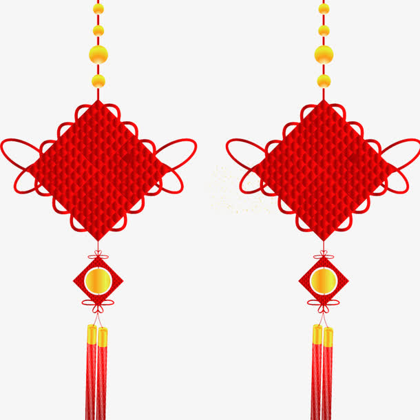 红色中国结免抠