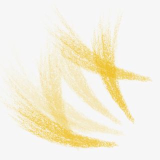 黄色粉笔笔刷素材免抠