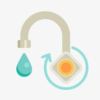 世界水日卡通标签免抠