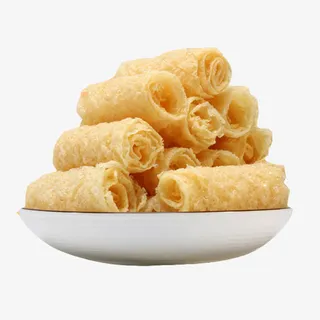 产品实物油炸油豆皮免抠