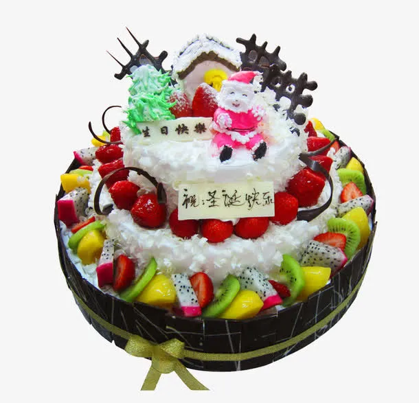 圣诞节蛋糕免抠