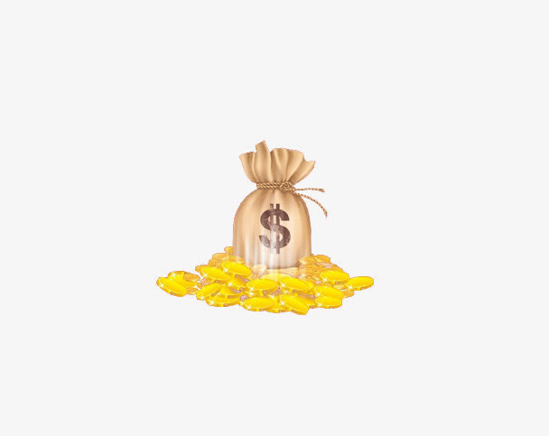 金币包裹素材免抠