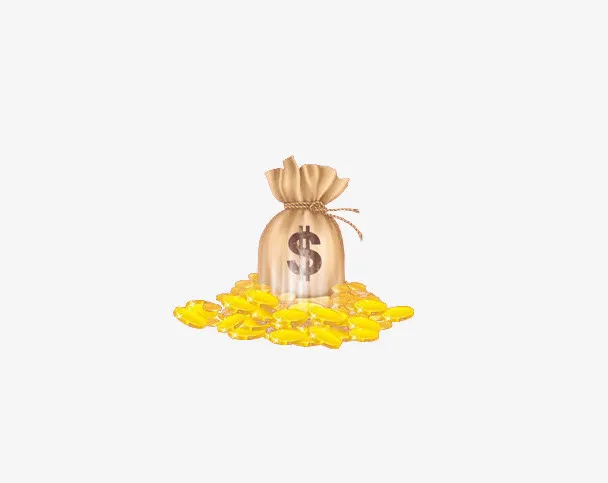 金币包裹素材免抠