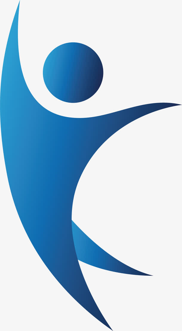 小人户外运动logo免抠