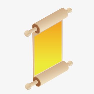 卡通卷轴文案背景矢量图