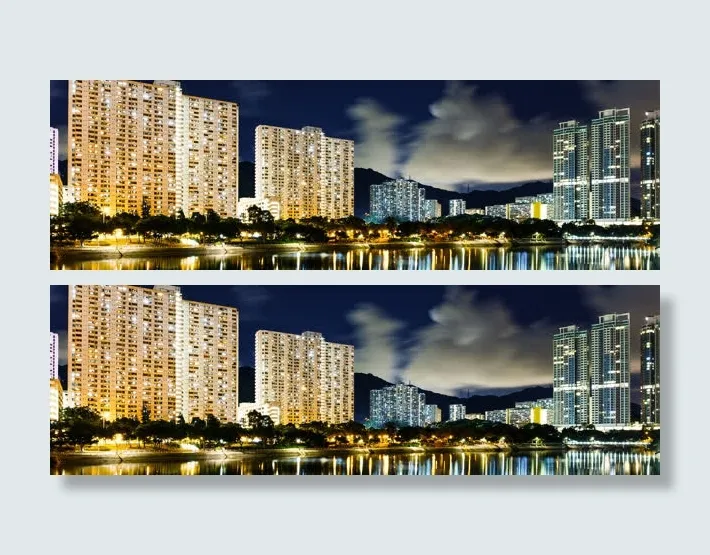 奢华都市夜景灯光海报背景