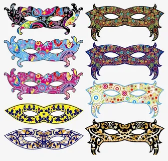 各式卡通面具免抠