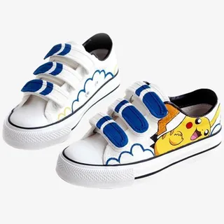 时尚男女童鞋帆布鞋免抠