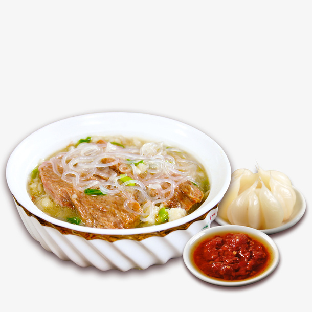 羊肉泡馍陕西特产配菜免抠PNG免抠
