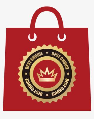 红色购物袋免抠