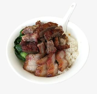 秘制叉烧烧鸭排骨三拼饭免抠