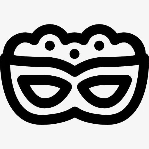 狂欢节面具图标免抠