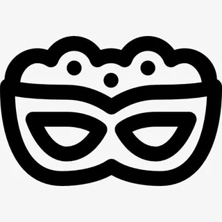 狂欢节面具图标免抠