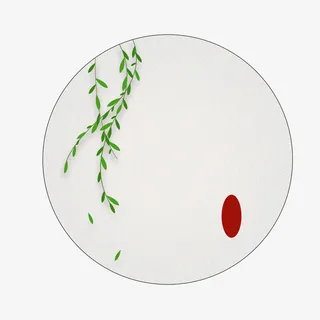 国潮植物节气边框元素免抠