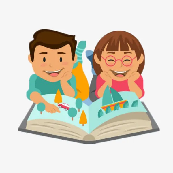 卡通人物学习图案免抠