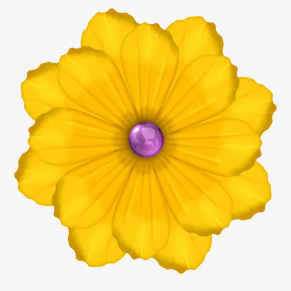 黄色鲜花免抠
