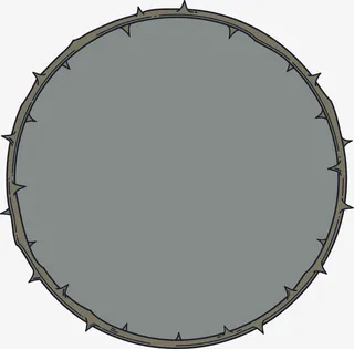 灰色荆棘圆圈免抠
