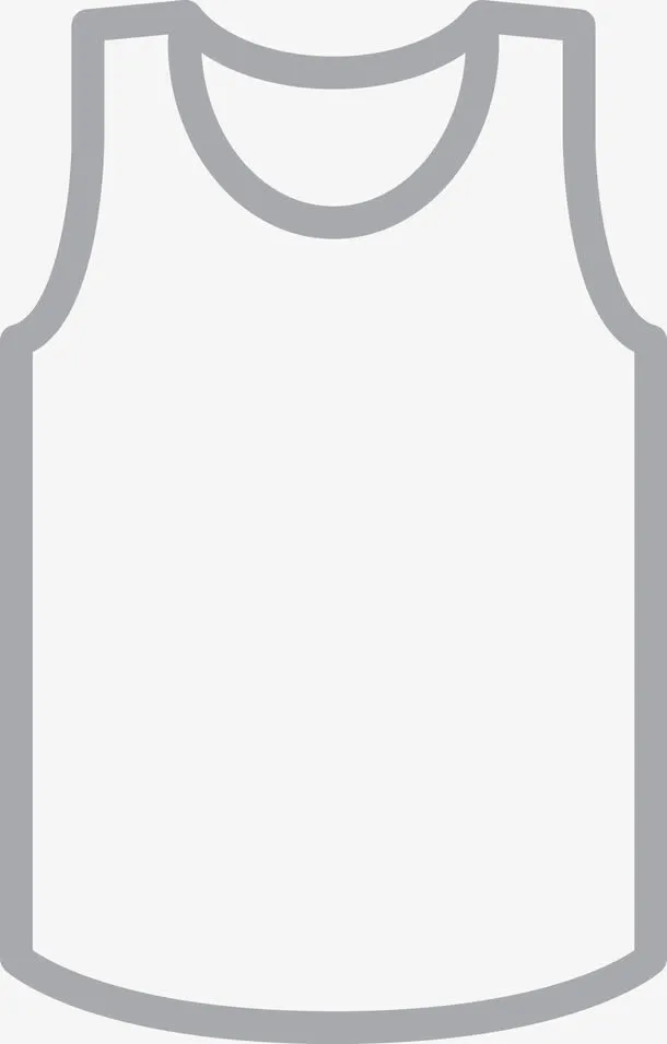 简易背心矢量素材图免抠