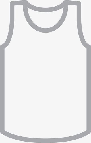 简易背心矢量素材图免抠