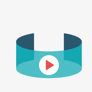 蓝色圆形手环免抠