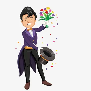 矢量魔术变花免抠