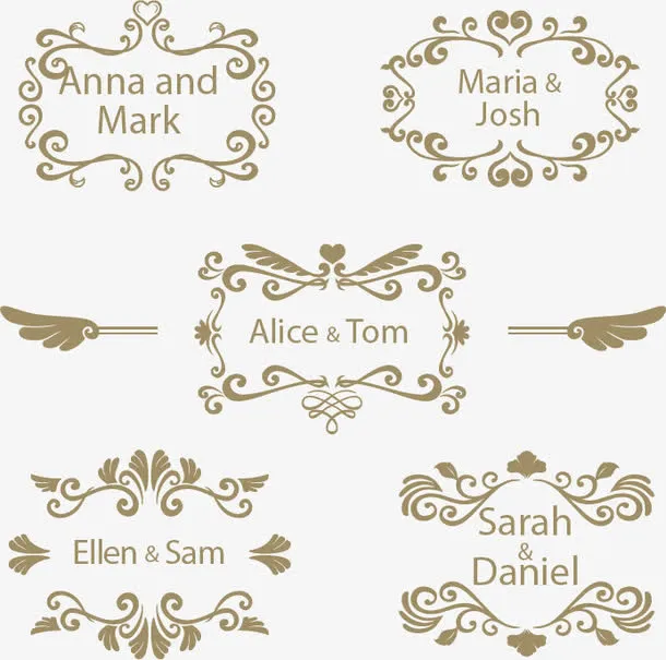 复古欧式花边免抠