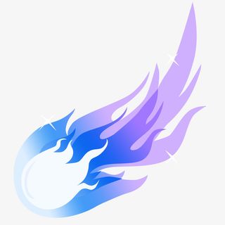 流星火雨，飞动的流行免抠