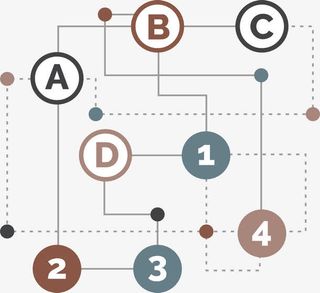 节点迷宫线路图免抠