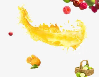 新鲜水果汁免抠