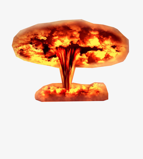 核爆炸蘑菇云硝烟免抠
