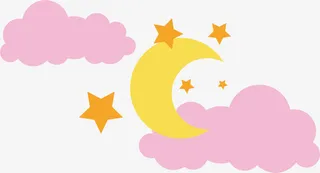 粉色云朵矢量图免抠