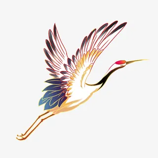 中国风国潮渐变纹免抠