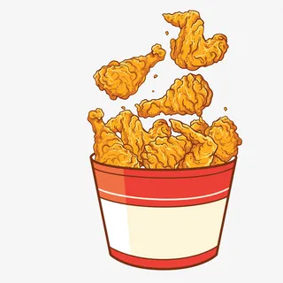 卡通鸡米花PNG下载免抠