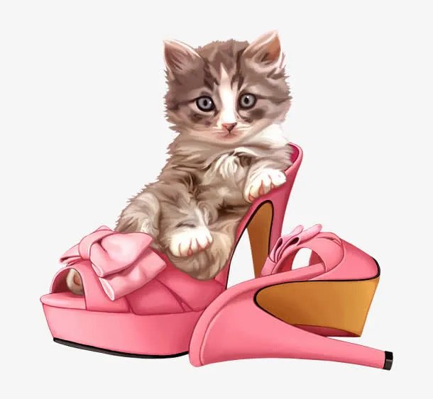 情人节送给爱人的可爱猫咪礼物免抠