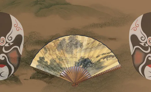 中国京剧背景模板高清