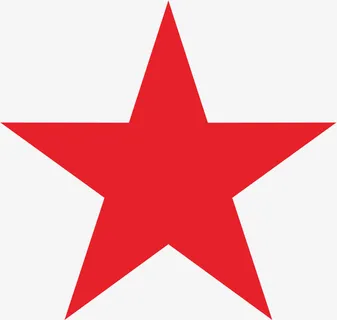 红色 星星 五角星 五边形免抠图标元素